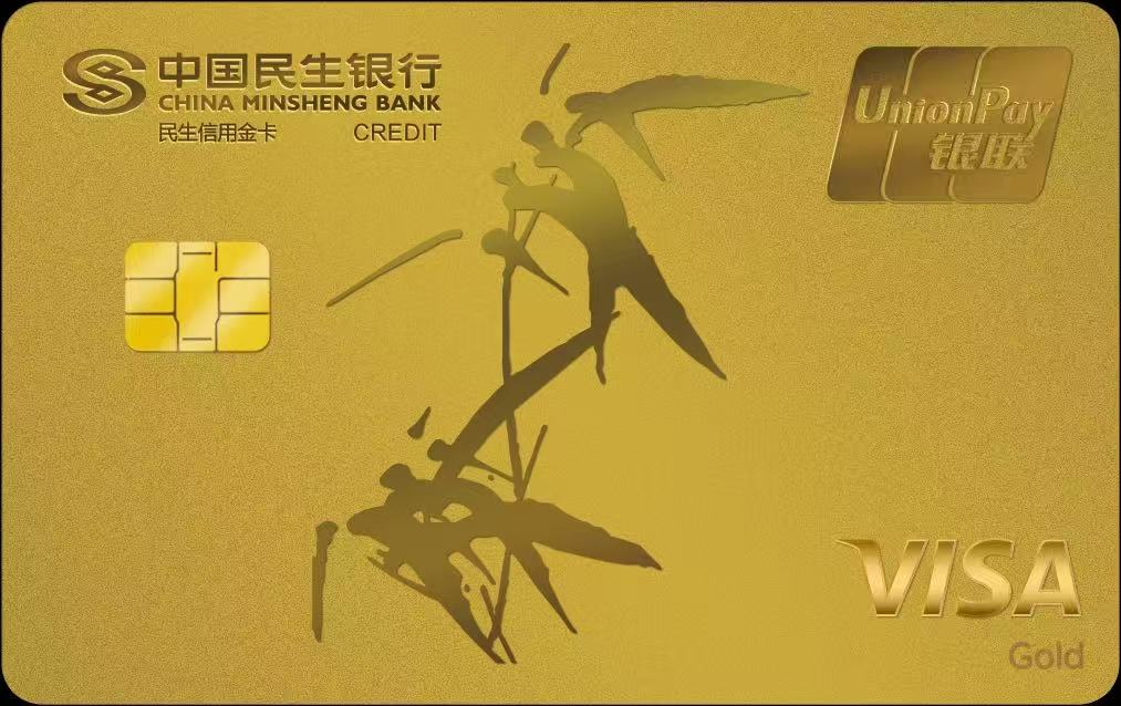民生银联-Visa标准信用金卡